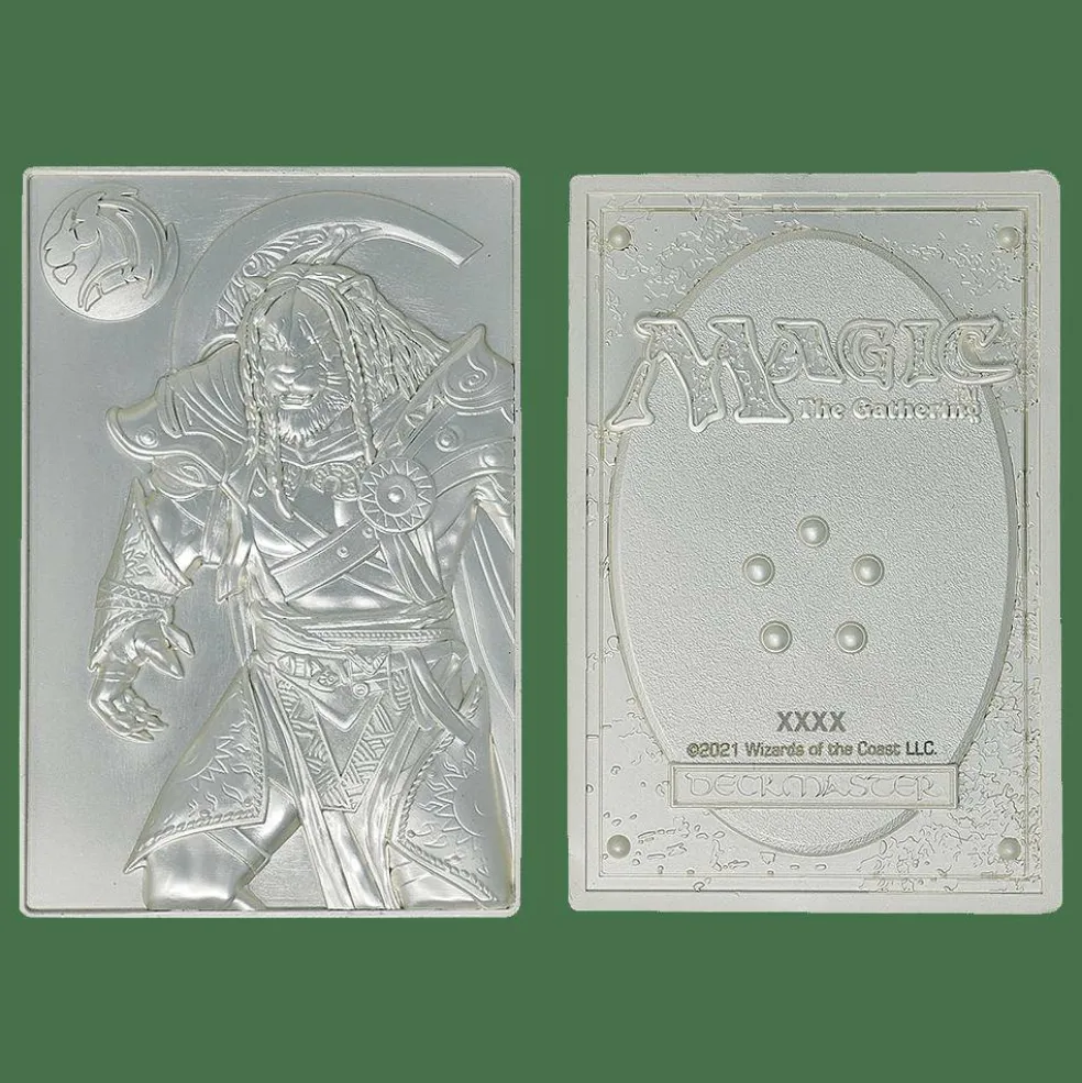 MTG Silver Plated Ajani Goldmane Metal Collectible