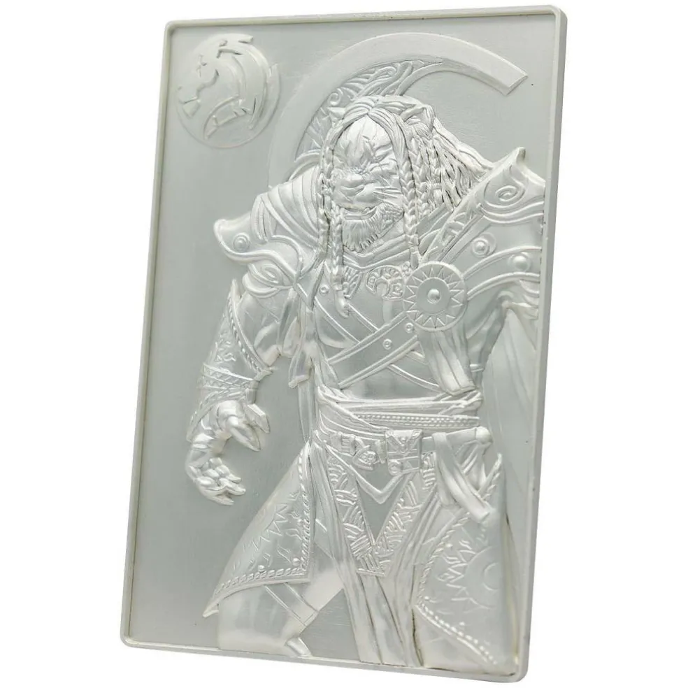 MTG Silver Plated Ajani Goldmane Metal Collectible