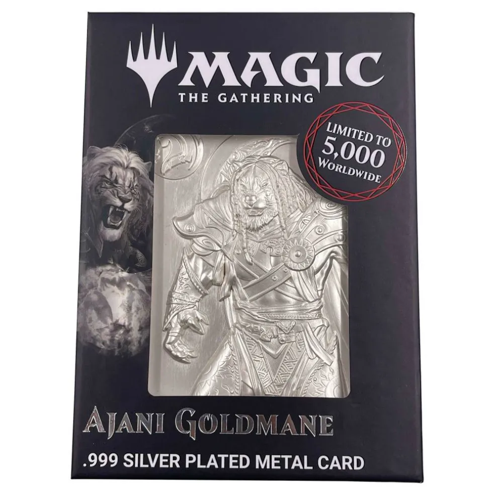 MTG Silver Plated Ajani Goldmane Metal Collectible