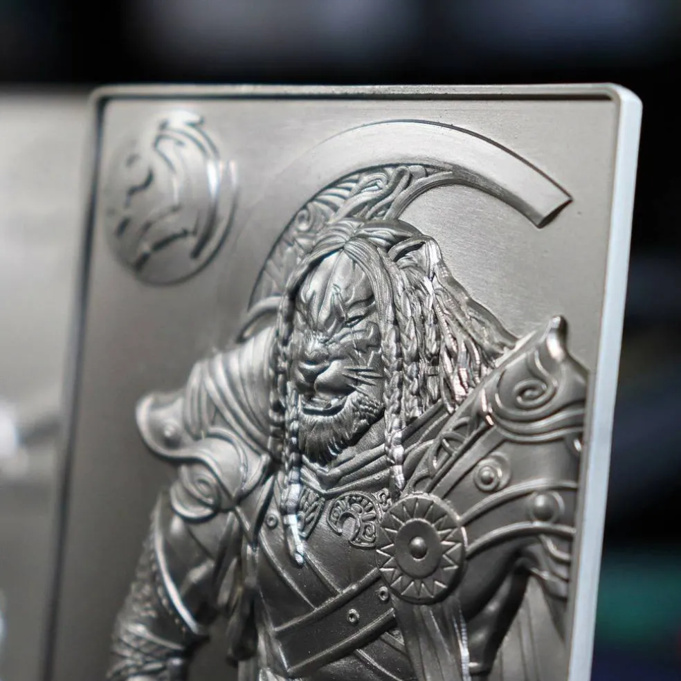 MTG Silver Plated Ajani Goldmane Metal Collectible