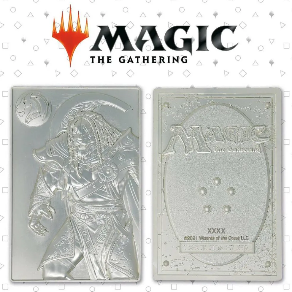 MTG Silver Plated Ajani Goldmane Metal Collectible