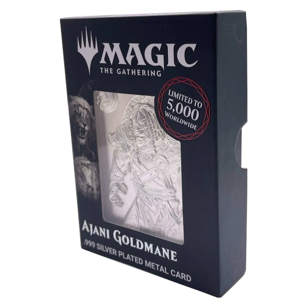 MTG Silver Plated Ajani Goldmane Metal Collectible