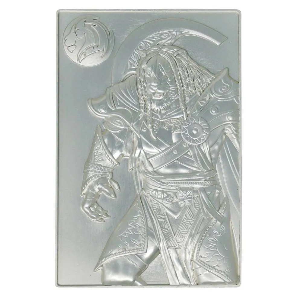 MTG Silver Plated Ajani Goldmane Metal Collectible