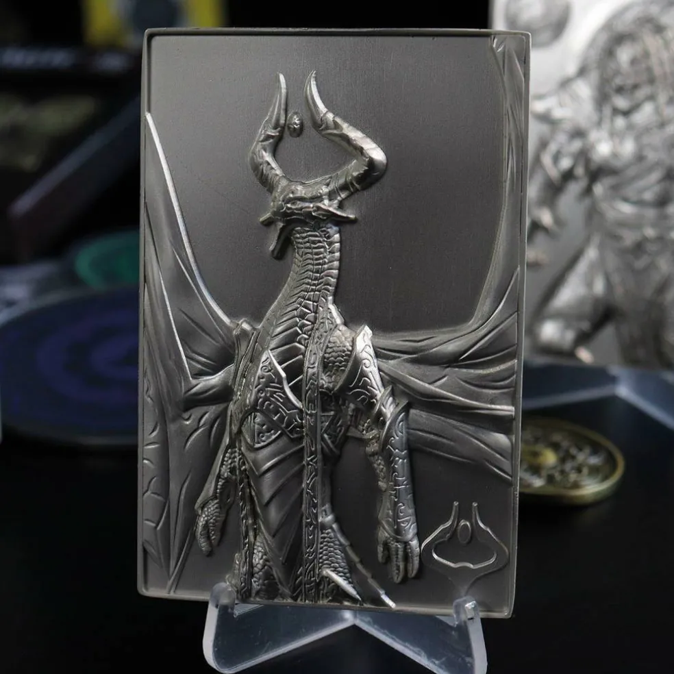 MTG Silver Plated Nicol Bolas Metal Collectible