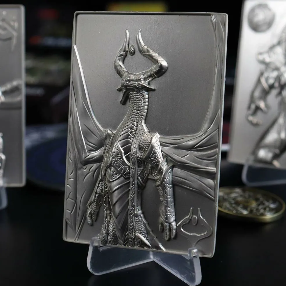 MTG Silver Plated Nicol Bolas Metal Collectible