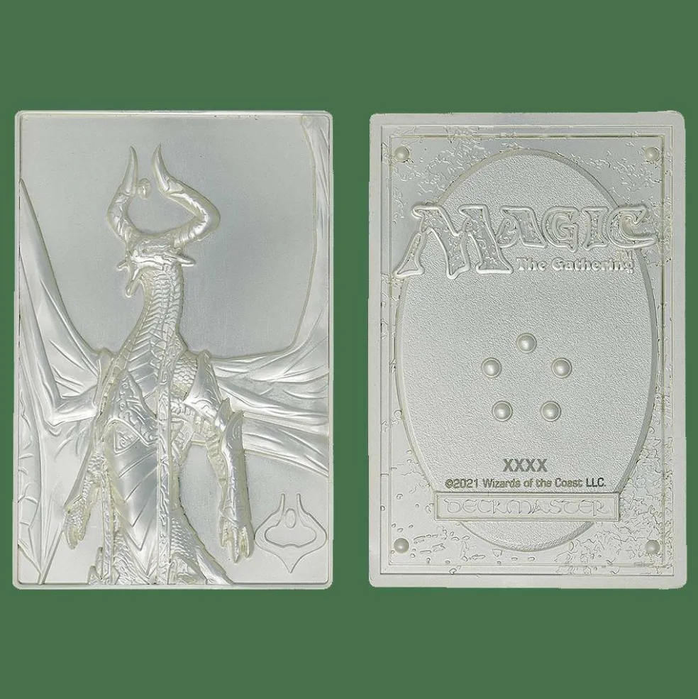 MTG Silver Plated Nicol Bolas Metal Collectible