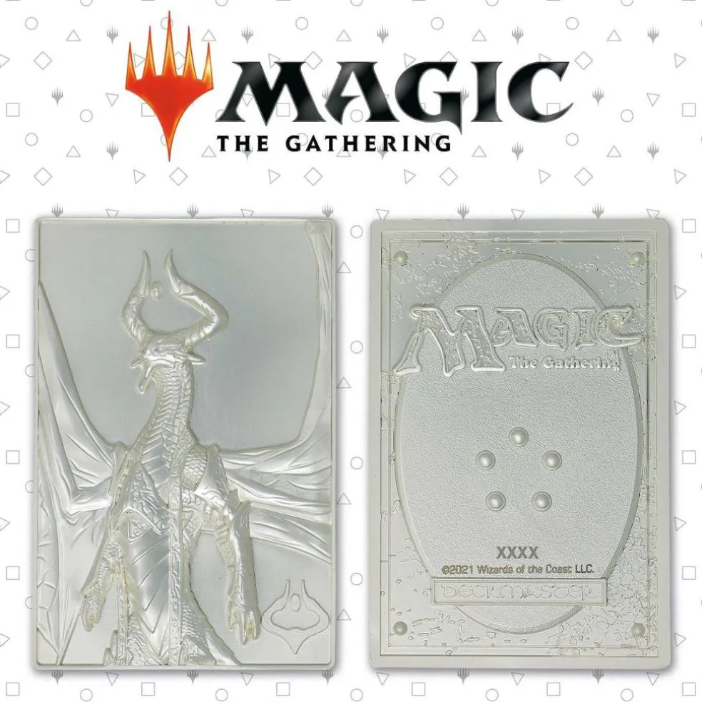 MTG Silver Plated Nicol Bolas Metal Collectible