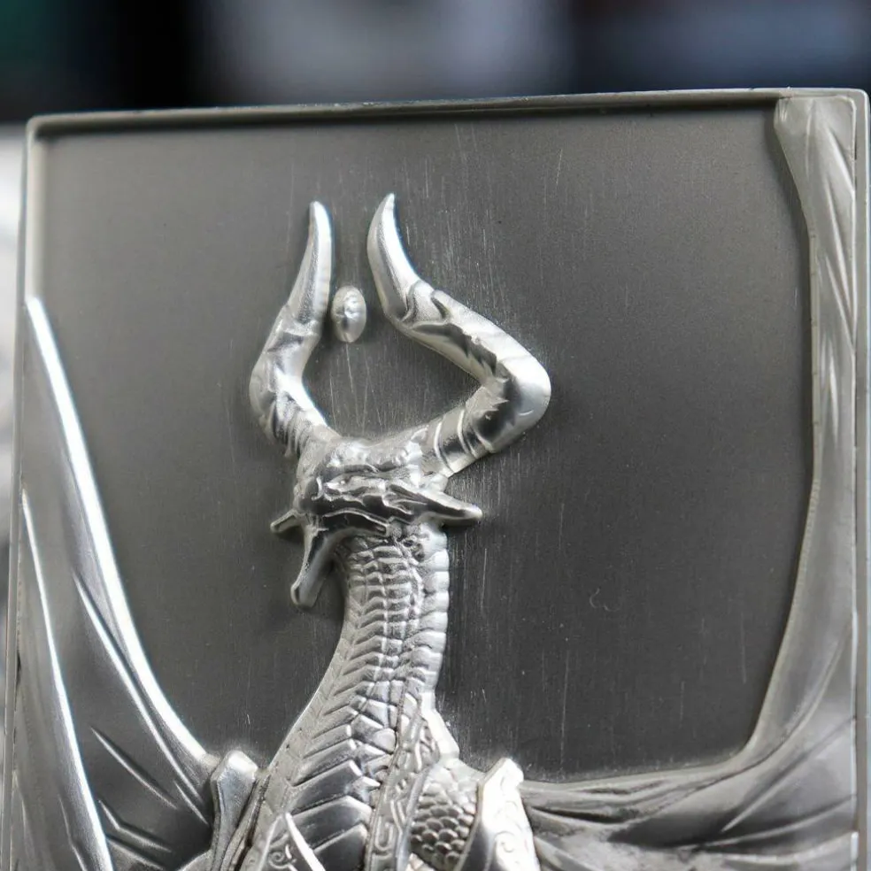 MTG Silver Plated Nicol Bolas Metal Collectible