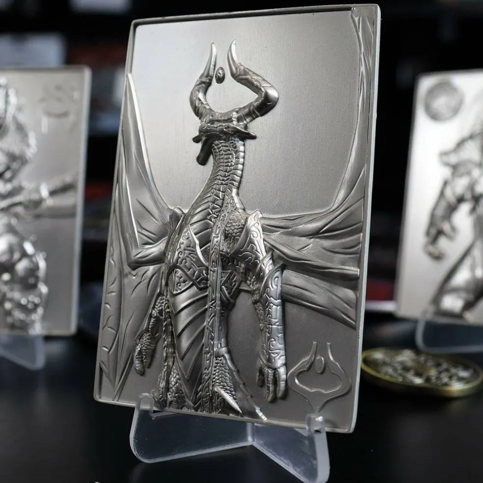 MTG Silver Plated Nicol Bolas Metal Collectible