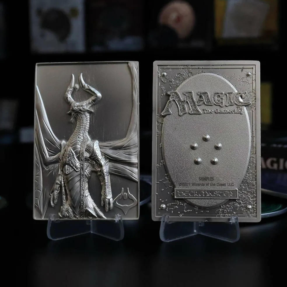 MTG Silver Plated Nicol Bolas Metal Collectible