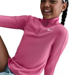 Older Girls DRI-FIT Long Sleeve Half Zip