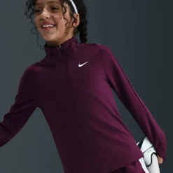 Older Girls DRI-FIT Long Sleeve Half Zip