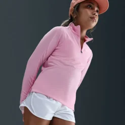 Older Girls DRI-FIT Long Sleeve Half Zip