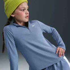 Older Girls DRI-FIT Long Sleeve Half Zip
