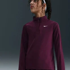 Older Girls DRI-FIT Long Sleeve Half Zip