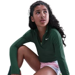 Older Girls DRI-FIT Long Sleeve Half Zip