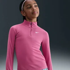 Older Girls DRI-FIT Long Sleeve Half Zip