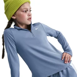 Older Girls DRI-FIT Long Sleeve Half Zip