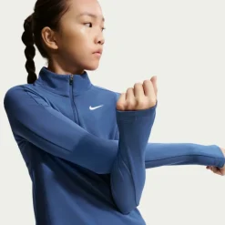 Older Girls DRI-FIT Long Sleeve Half Zip