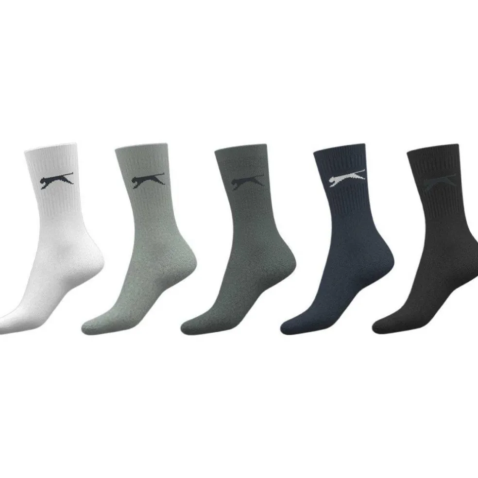 5 Pack Crew Socks Mens Size 7-11