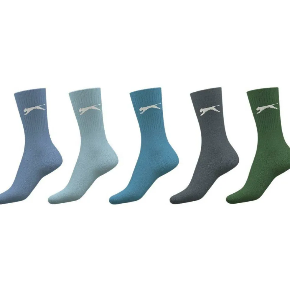 5 Pack Crew Socks Mens Size 7-11