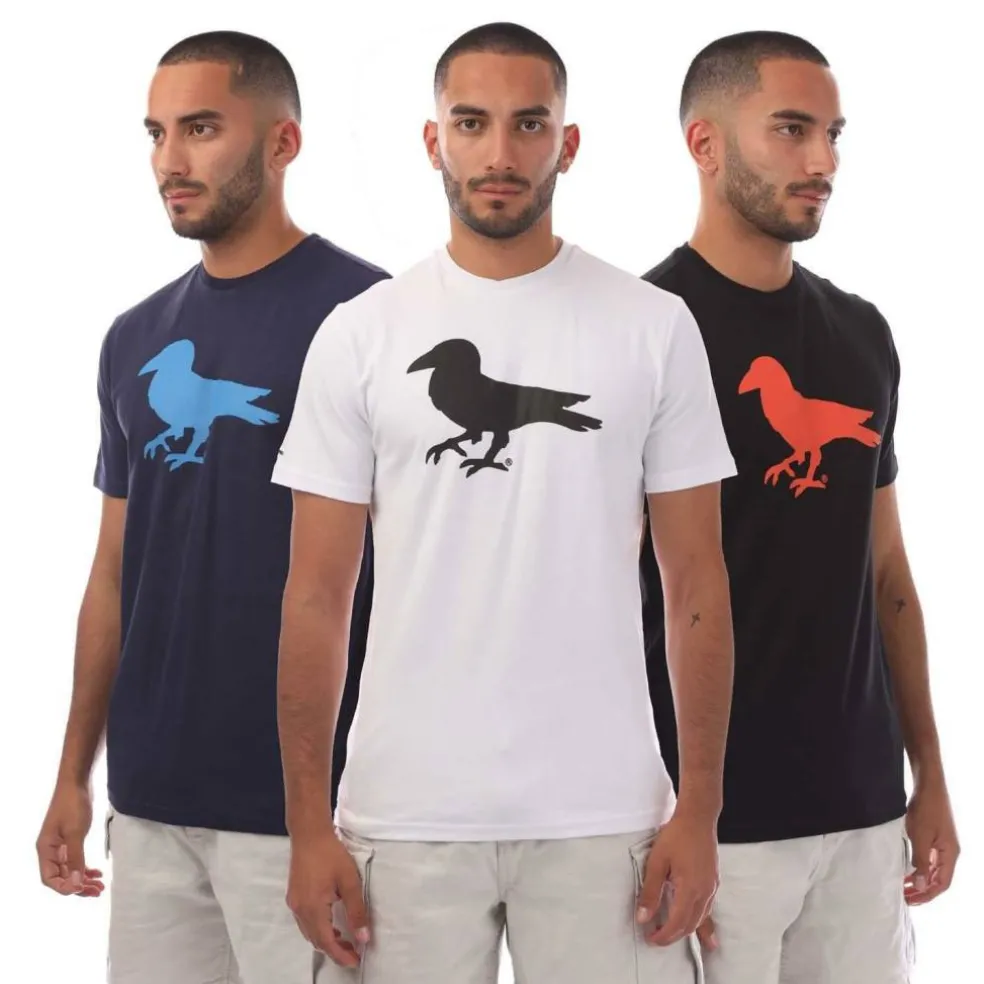 3 Pack of Cali Crown Print T-Shirt