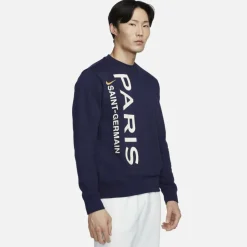 Paris Saint-Germain Club Men's French Terry Crew-Neck Sweatshirt