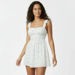 Patterned Tie Back Dress