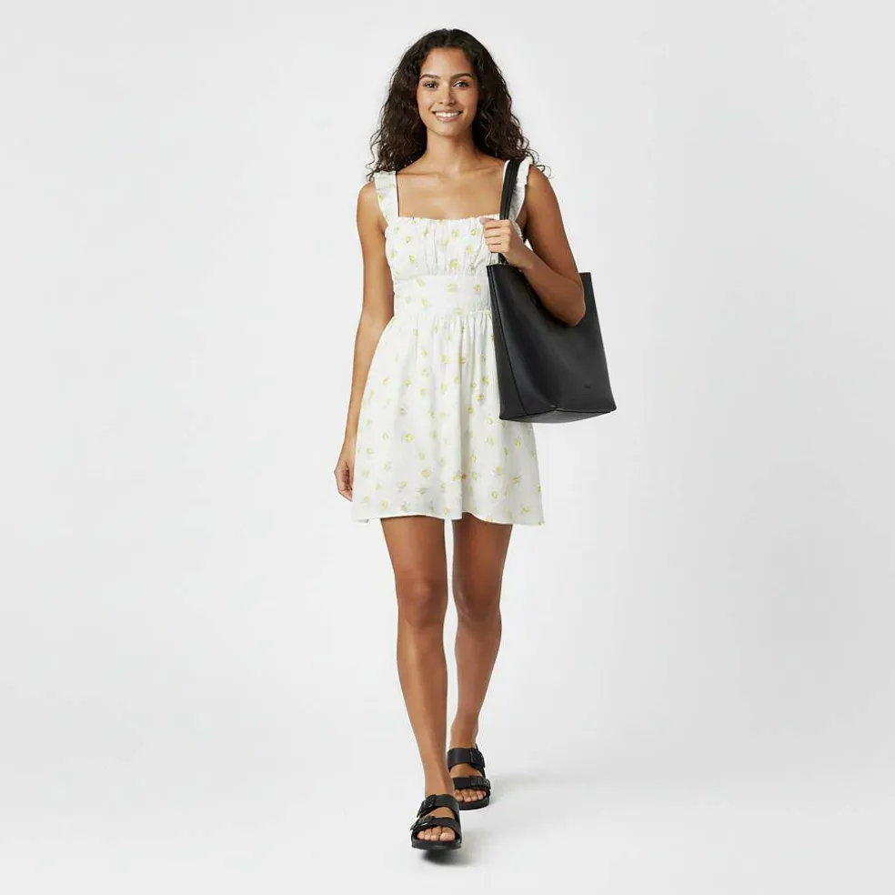 Patterned Tie Back Dress