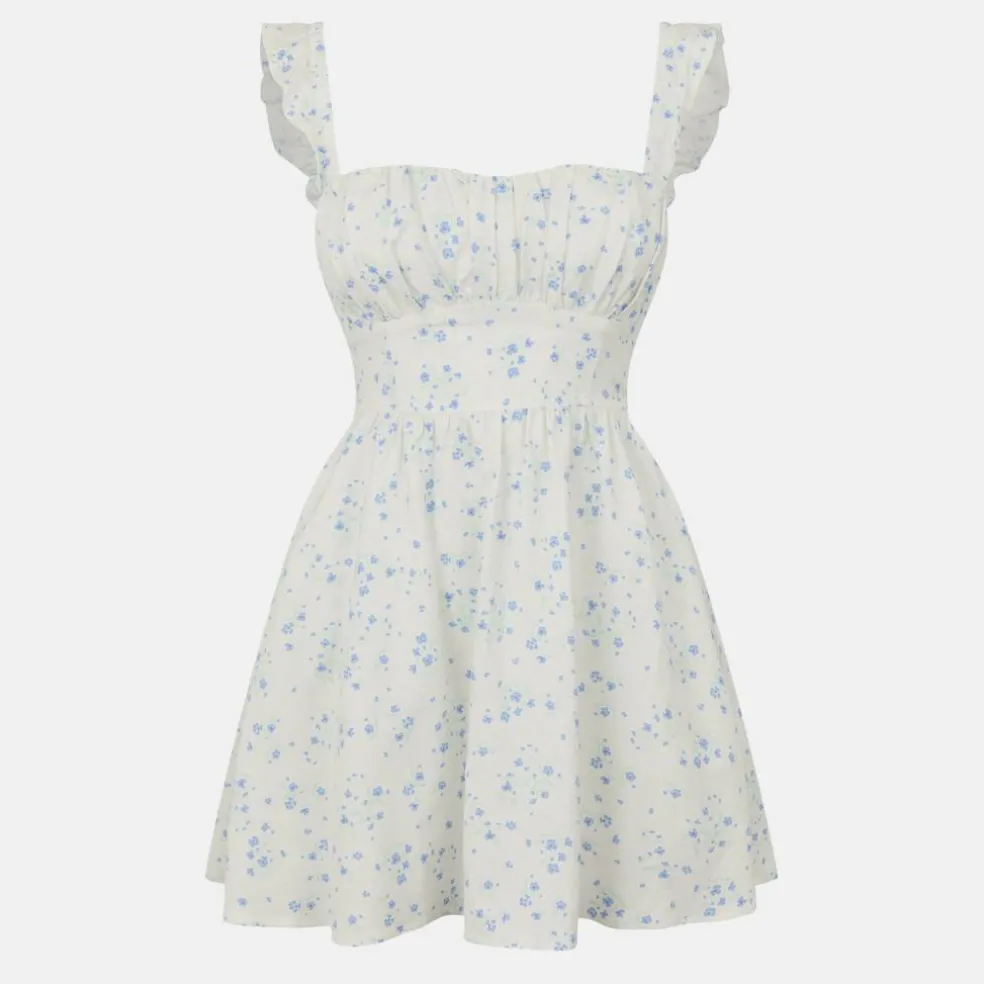 Patterned Tie Back Dress