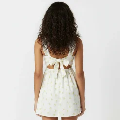 Patterned Tie Back Dress