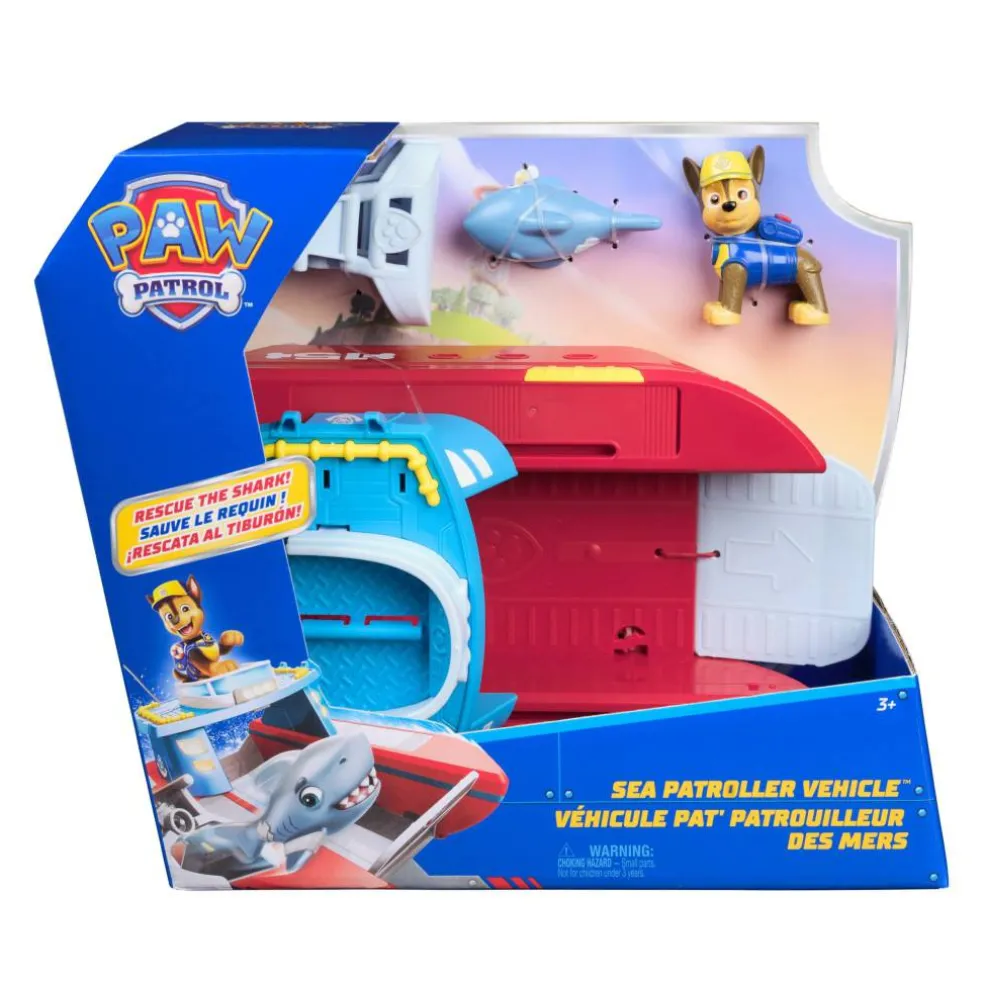 PAW Patrol Sea Patroller Playset with Chase and Shark Figure