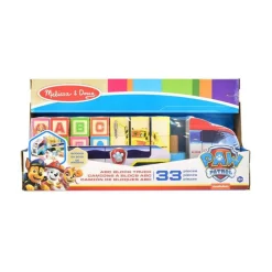 PAW Patrol Toy Truck with Alphabet & Number Wooden Blocks