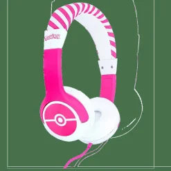 Pink Pokeball Headphones