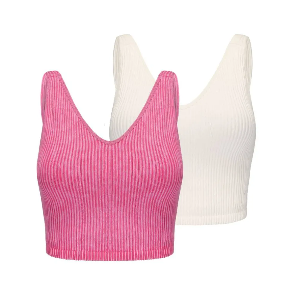 2PK Bra Tank Womens