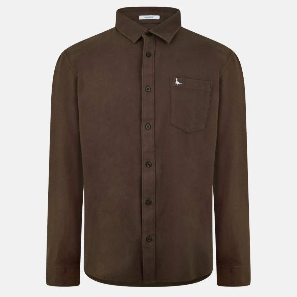 Plain Flannel Shirt Mens