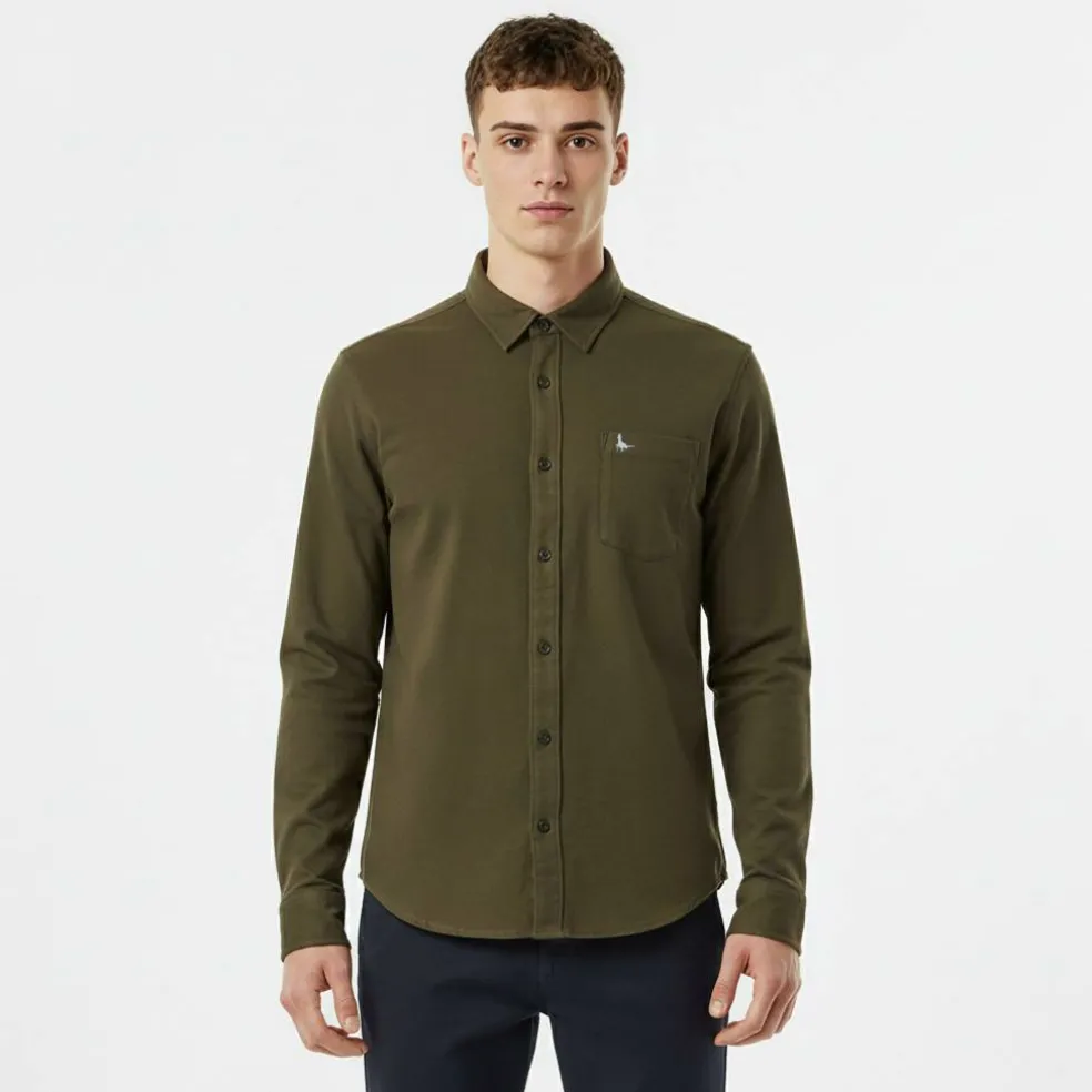 Plain Flannel Shirt Mens