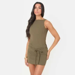 Ponte Belted Mini Dress