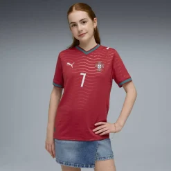 Portugal Ronaldo Home Shirt World Cup 2026 Juniors