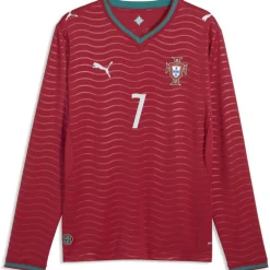 Portugal Ronaldo Long Sleeve Home Shirt World Cup 2026 Adults