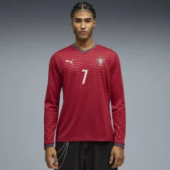 Portugal Ronaldo Long Sleeve Home Shirt World Cup 2026 Adults