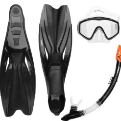 Premium Snorkel Mask and Fin Set for Adults