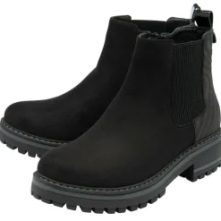 Prescott Black & Zebra-Print Ankle Boots