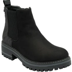 Prescott Black & Zebra-Print Ankle Boots