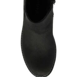 Prescott Black & Zebra-Print Ankle Boots