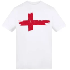 Printed Adult Football England Flag Tee