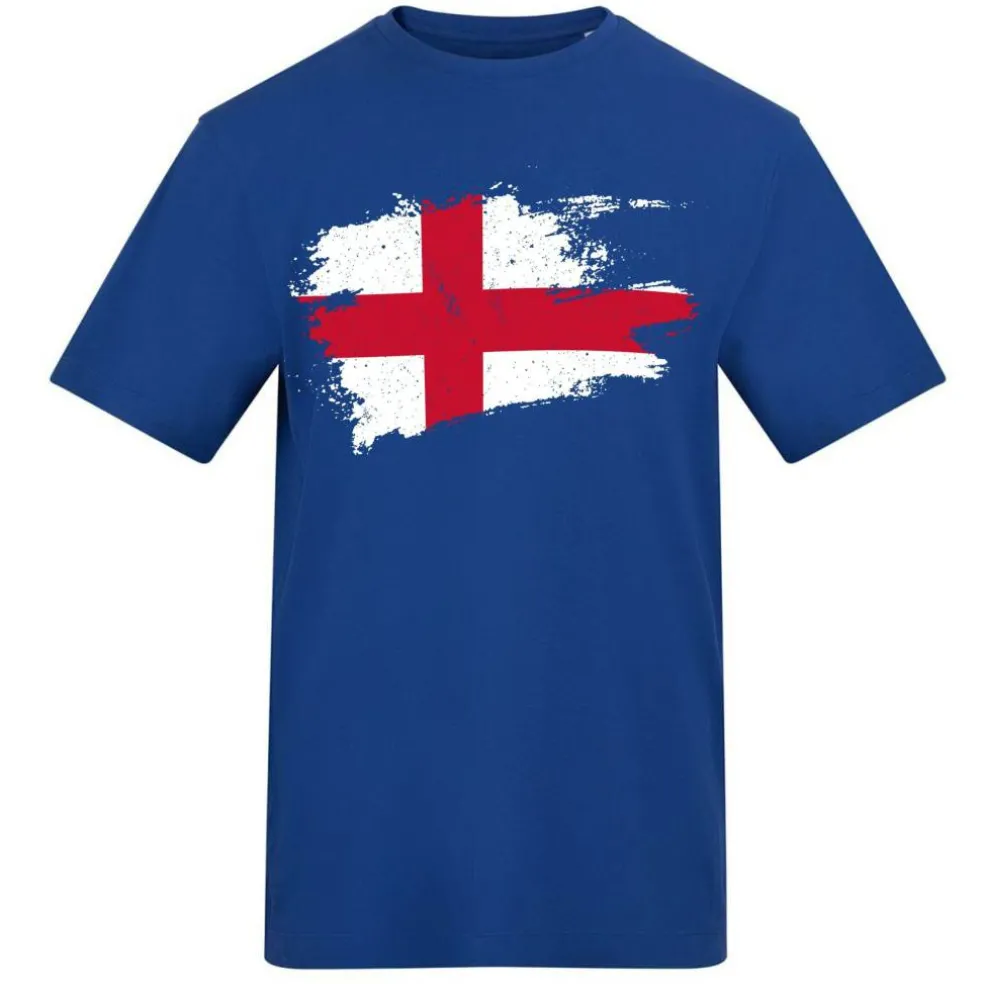 Printed Adult Football England Flag Tee