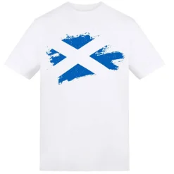 Printed Adult Football Scotland Flag Tee