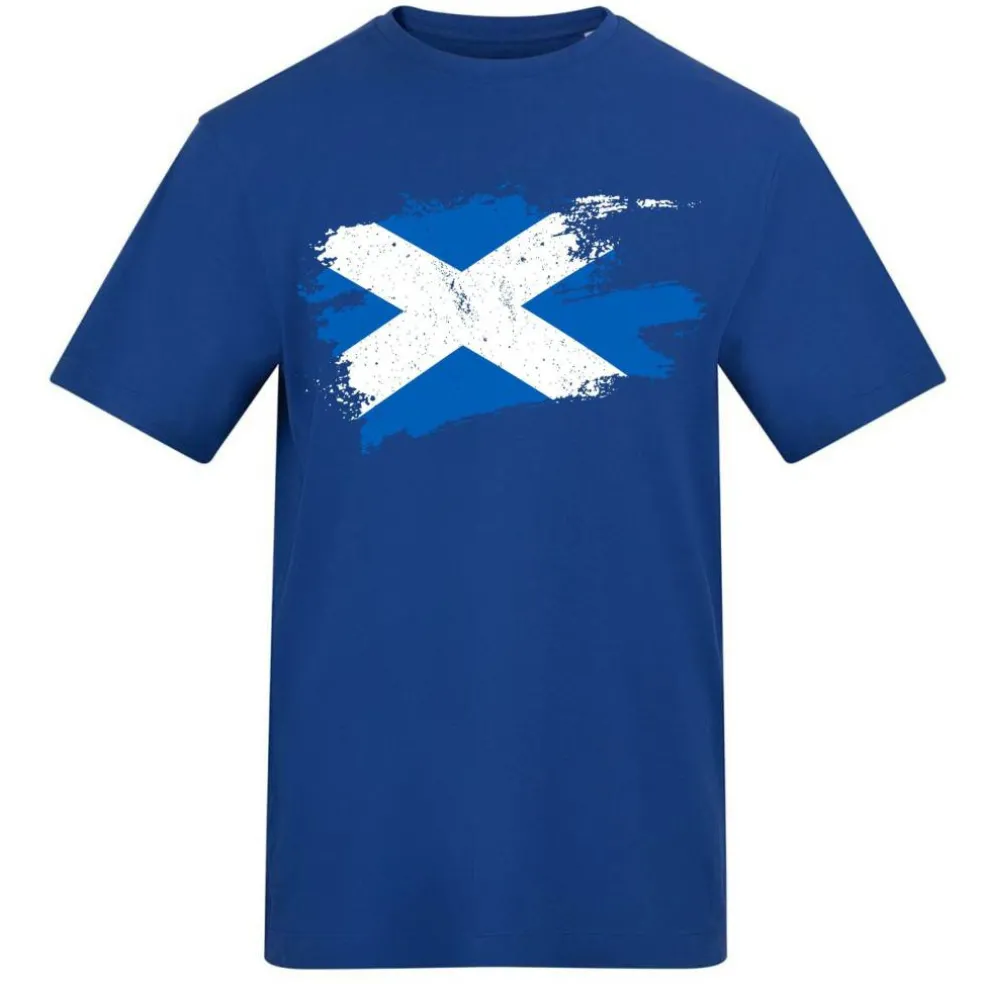 Printed Adult Football Scotland Flag Tee