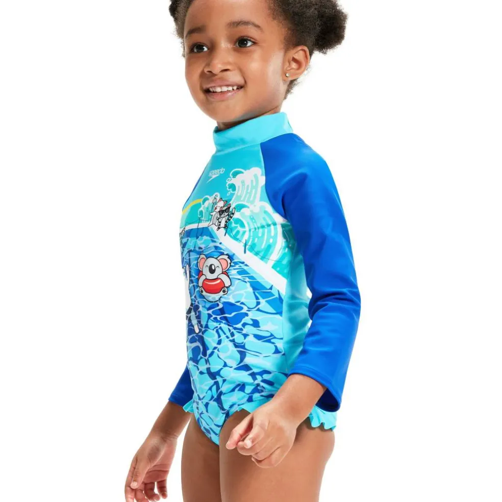 Printed Frill One Piece Infant Girls
